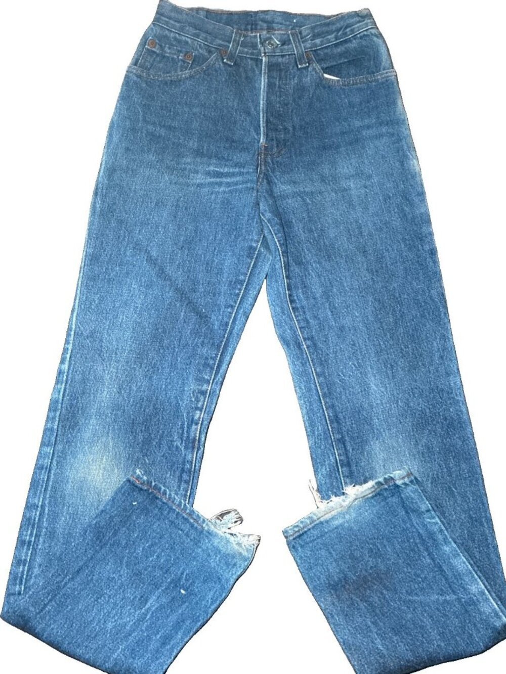 Vintage 1989 Levis 501 Womens Juniors 5 Made in USA Button Fly Stonewash